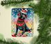 German Shorthaired Pointer Christmas Porcelain Ornament Christmas Tree Hanging Decorations For Home Christmas Holiday, Rectangle, Gift, Multicolor_maomaolike.com