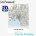 Melbourne City Map Painting Poster, Minimalist Line Art Urban Map Poster, Detailed Street & Geographic Layout Ideal For Home, Office Wall Decor_maomaolike.com