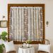 French Country Cream Style Embroidered Lace Sheer For Kitchen, Bedroom, Bay Window, No Drilling Required, Half Curtain,_maomaolike.com