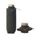 LUSQI 700ml Travel Outdoor Sports Silicone Folding Rhombus Bottle Portable Drop-Proof Water Steel Lid Telescopic Cup_maomaolike.com