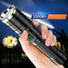 High Brightness Flashlight Laser Ultra Bright Outdoor Range Rechargeable LED Searchlight Long Battery Life Zoomable_maomaolike.com
