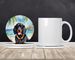 Gordon Setter Luau Large Sandstone Coasters Pack Of 4 Absorbent Round Coasters Decor Gifts For Men Or Women, 4 In, Multicolor_maomaolike.com