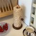 Rack For Bags, Paper Towel Holder, Cloth Kitchen Vertical Storage Rack, Roll Paper, Solid Wood, No-Drill Lazy_maomaolike.com