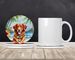 Nova Scotia Duck Tolling Retriever Luau Large Sandstone Coasters Pack Of 4 Absorbent Round Coasters Decor Gifts For Men Or Women, 4 In, Multicolor_maomaolike.com