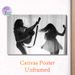 Music & Dance Themed Painting Poster, Monochrome Warm Joyful Scene Poster, Adds Lively Relaxed Vibe, Ideal For Bedroom, Living Room Wall Decor_maomaolike.com