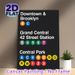 NYC Subway Station Guide Painting Poster, Vibrant Typographic Transit Info Poster, Clear Subway Route Reference Suitable For Home, Office And_maomaolike.com