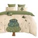 Class A Duvet Cover Forest Green Pure Four-Piece Set 100% Long-Staple Cotton Bed Sheet Fresh Bedding_maomaolike.com