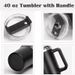 40oz 304 Stainless Steel Vacuum Insulated Water With Handle, Straw Cover, Car Portable Sports Travel Cup Leak Proof_maomaolike.com