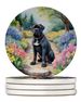 Cane Corso Spring Path Large Sandstone Coasters Pack Of 4 Absorbent Round Coasters Decor Gifts For Men Or Women, 4 In, Multicolor_maomaolike.com