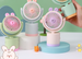 Summer Cute Small Pot Children's Desktop Handheld Mini Silent Flower Fan Girl's Birthday Gift_maomaolike.com