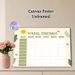 School Timetable Painting Poster, Warm Cute Cartoon-style Poster, Practical Schedule Planner To Organize School Days & Track Tasks, Ideal For Study_maomaolike.com