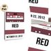 Vintage Cassette Tape "RED" Painting Poster, Minimalist Retro Burgundy Cassette With Bold Text Poster, Nostalgic Music-themed Decor Ideal For Living_maomaolike.com