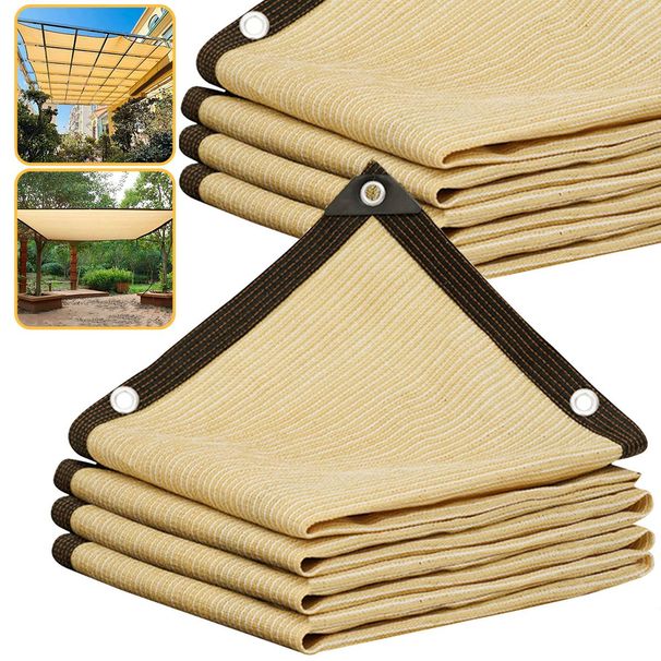 1 Outdoor Shade Cloth, Deck And Backyard Patio Shade Cloth, 6- Encrypted 80% Shade Cloth, Heat Resistant, Durable Shade Cloth With Grommets For Plant Covering, Greenhouse,3*3m_maomaolike.com