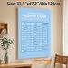 International Morse Code Painting Poster, Clear Light-blue Reference Chart Poster, Educational Reference For Learning Morse Code, Suitable For Home_maomaolike.com