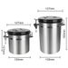 Stainless Steel Airtight Lid Preserves Freshness Storage Canister Container With Co2 Valve Premium For Coffee Beans_maomaolike.com