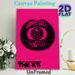 Surreal Eye-in-Lip Art Painting Poster, Bold Pink-toned Retro Graphic Poster, Unique Artistic Decor Piece, Suitable For Bedroom, Living Room And Music_maomaolike.com