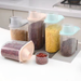 Household Rice Container 2kg Grain Box Kitchen Moisture-Proof Insect-Proof Flour Storage Bin Sealed Jar_maomaolike.com