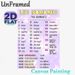 French Numbers Painting Poster, Pastel-hued Bilingual Number Reference Poster, Assists With French Number Learning, Ideal For Study Spaces And_maomaolike.com