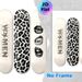Skateboard Leopard Print & Grunge Lips Painting Poster, Monochrome Edgy Graphic Poster, Sleek Urban-style Decor Suitable For Living Room, Studio Or_maomaolike.com