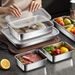 Youyoujia Stainless Steel With Lid, Square Preparing Food, Flat Tray Stalls, Fresh-Keeping For Pickling, Picnic Dumpling_maomaolike.com