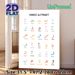 Arabic Alphabet Painting Poster, Soft-colored Clear Arabic Letter Chart Poster, Practical For Arabic Language Learning, Ideal For Study Spaces And_maomaolike.com