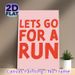 Running Motivational Painting Poster, Bold Red Typographic Poster, Inspiring Running Quote Decor Ideal For Gym, Home Workout Area And Hallway_maomaolike.com