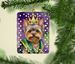 Yorkshire Terrier King Of Mardi Gras Porcelain Ornament Christmas Tree Hanging Decorations For Home Christmas Holiday, Rectangle, Gift, Multicolor_maomaolike.com