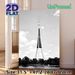 Riga Radio Tower Painting Poster, Monochrome Minimalist Architectural Scene Poster, Sleek Urban Landmark Artwork Ideal For Living Room And Office Wall_maomaolike.com