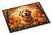 Golden Retriever Fall Doormat Front Door Mat Indoor Outdoor Rugs For Entryway, Non Slip Washable Low Pile, 24H X 36W_maomaolike.com