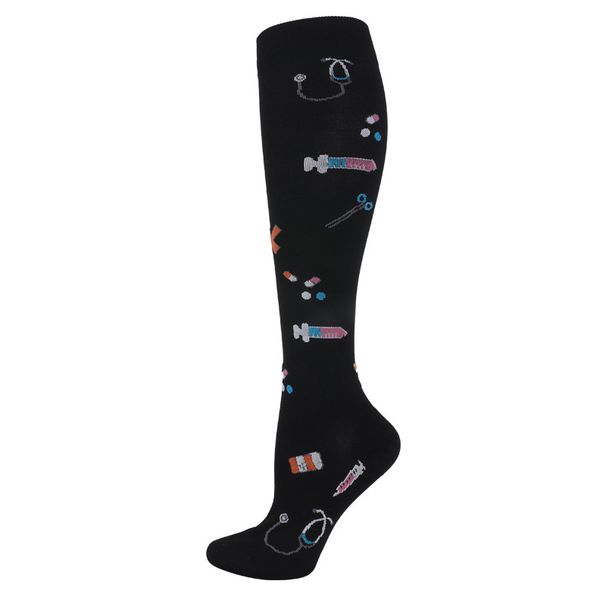 Outdoor fitness vein elastic socks, cycling sports pressure socks, skipping rope, sweat-absorbent sports socks, long socks for men and women_maomaolike.com