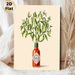Creative Tabasco Pepper Plant Painting Poster, Vibrant Whimsical Illustration Poster, Unique Food-Themed Decor Ideal For Kitchen & Dining Area_maomaolike.com