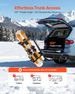 Folding Hitch Mounted Ski & Snowboard Rack, Fits 2-Inch Receiver, Carries Up To 6 Pairs Of Skis Or 4 Snowboards, Adjustable Hitch-Mounted Rack For Car With Key Lock, Security Strap, Tilt Access_maomaolike.com