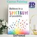 Inspirational Spectrum Motivational Painting Poster, Vibrant Rainbow-hued Typography With Flying Colorful Birds Poster, Uplifting Positive Message_maomaolike.com