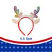 Florry Christmas Headbands For Women Green Christmas Tree Headbands Xmas Hair Bands Hair Accessories For New Year Holiday 12PCS_maomaolike.com