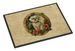 Maltese Christmas Flowers Doormat Front Door Mat Indoor Outdoor Rugs For Entryway, Non Slip Washable Low Pile, 24H X 36W_maomaolike.com