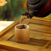 4-Pack Natural Wood Japanese Small Wine Cups Pastoral Style Beer Liquor Glasses Eco-Friendly Bamboo Tubes_maomaolike.com