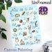 Animal Alphabet Painting Poster, Soft Watercolor Animal & Letter Pattern Poster, Assists With Alphabet Learning, Suitable For Study Rooms And Living_maomaolike.com