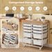 10-Drawer Rolling Cart With Wooden Tabletop And Lockable Wheels For Office For Offices, Studios, And Classrooms_maomaolike.com