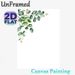 Eucalyptus Branch Painting Poster, Delicate Watercolor Style Poster, Soft Green Eucalyptus Leaves With Tiny Light Blossoms, Fresh Natural Vibe Ideal_maomaolike.com