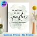 Spanish Psalm 23:1 Bible Verse Painting Poster, Soft Muted Watercolor Wash Poster, Inspirational Religious Message With Mixed Font Styles, Suitable_maomaolike.com