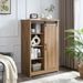 5 Drawers Dresser W/Sliding Barn Door, Farmhouse Modern Tall Dresser 5 Chest Of Drawers, Storage Organizer Dresser For Bedroom, Hallway, Living Room, Kids Room WHITE_maomaolike.com