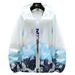 New ultra-thin breathable ice silk summer men's sun protection pattern gradient windbreaker cardigan jacket_maomaolike.com