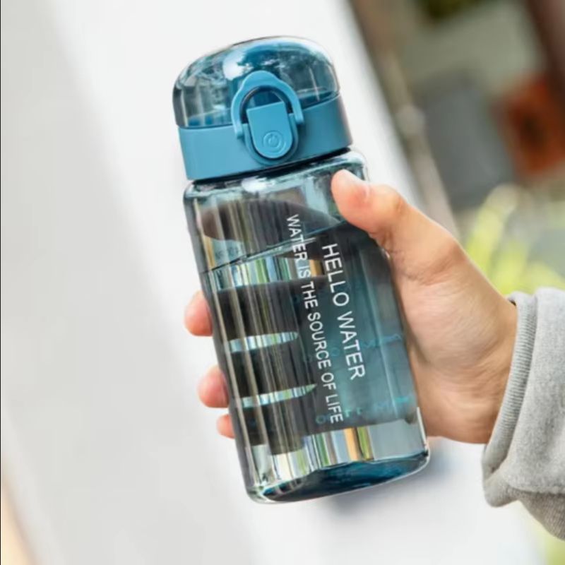 550ML Space-Themed Water Bottle With Anti-Slip Lid & Handle - Durable Plastic, Leak-Proof Design For Outdoor Sports,_maomaolike.com