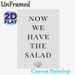Salad Quote Painting Poster, Minimalist Black-and-White Typographic Poster, Witty Food-themed Wording With Lettuce Graphic, Ideal For Kitchen And_maomaolike.com