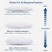 Chopped Memory Foam Pillow Removable And Washable Pack Of 2_maomaolike.com