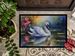 Swan Doormat Front Door Mat Indoor Outdoor Rugs For Entryway, Non Slip Washable Low Pile, 24H X 36W_maomaolike.com
