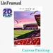 Pittodrie Stadium Painting Poster, Vibrant Sunset Soccer Stadium With Seagulls Poster, Features Authentic Venue Details, Ideal For Home, Game Room And_maomaolike.com