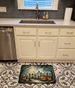 Graveyard Spooky Halloween Memory Foam Kitchen Mat Machine Washable Anti-Fatigue Mat Cushion Comfort Bath Mat Or Kitchen Rug_maomaolike.com
