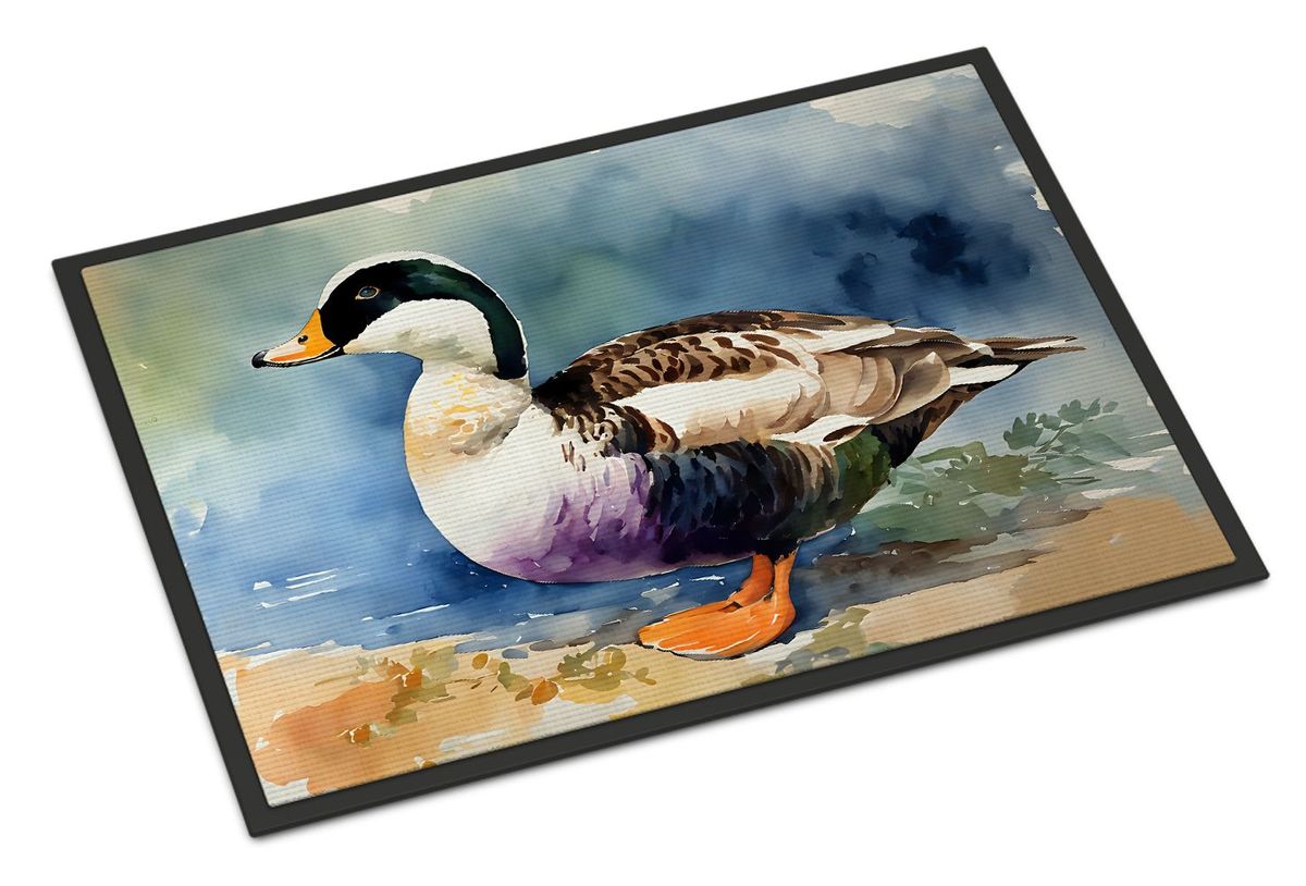 Common Eider Duck Doormat Front Door Mat Indoor Outdoor Rugs For Entryway, Non Slip Washable Low Pile, 24H X 36W_maomaolike.com