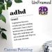 ADHD Definition Painting Poster, Witty Typographic Text Poster, Humorous Relatable Description Ideal For Home Office, Bedroom_maomaolike.com